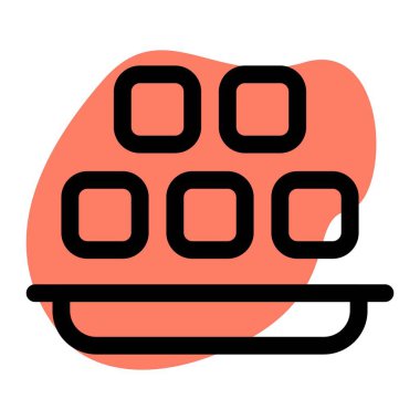 Stinky tofu served in tray as appetizer