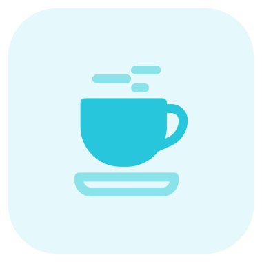 Hot cow milk served with a cup and saucer.