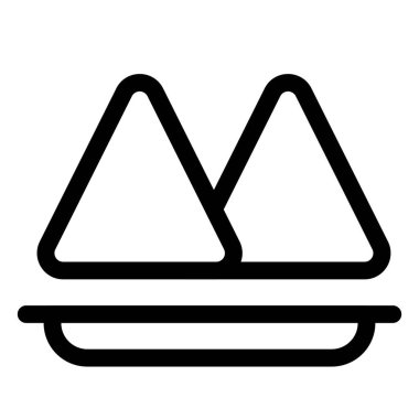 Samosas served hot as appetizer