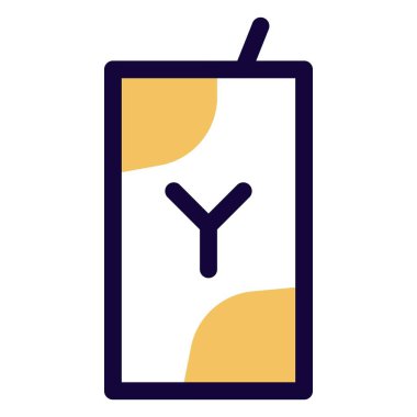 Throwaway package of delicious yogurt