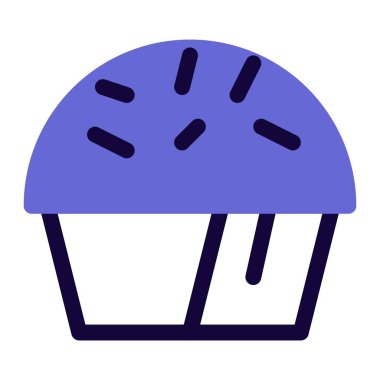 Freshly baked butter muffin sprinkled with rosemary.