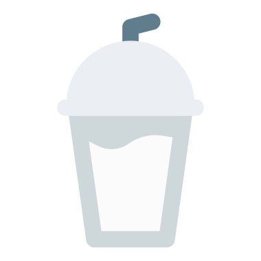 Chilled milkshake served in takeaway cup