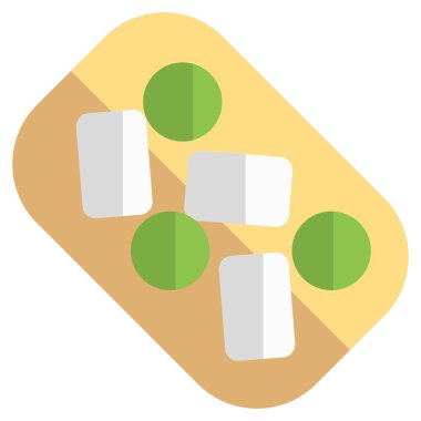 Mollete, open-faced sandwich spanish cuisine.