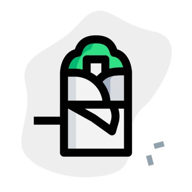 Popular delicious chicken shawarma wrap