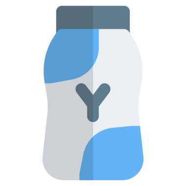 Seal packed bottle filled with yogurt drink