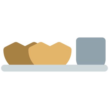 Panipuri served with spicy water.