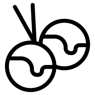 Popular snack of diced octopus, takoyaki.