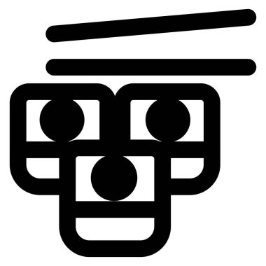 Delicious maki wrapped sushi with chopsticks