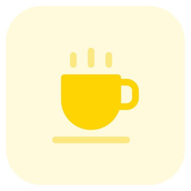 Hot creamy milk served in a cup.