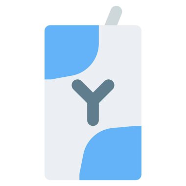 Throwaway package of delicious yogurt