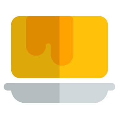 Delicious butter melting in pan