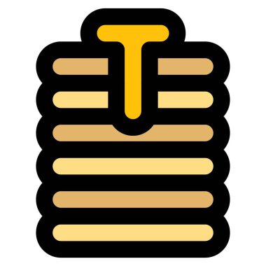 Poffertjes garnished with dripping butter.