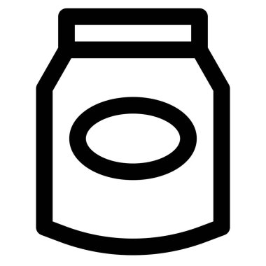 Seal packed container for powdered milk