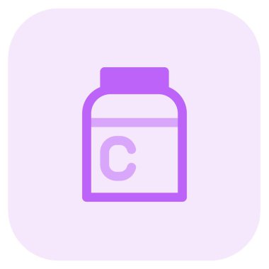 Powdered casein in a plastic container.