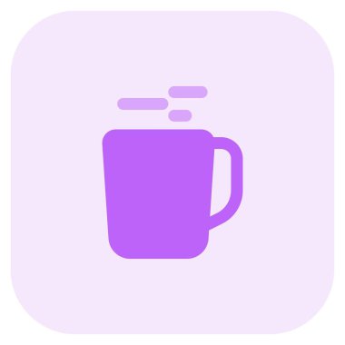 Fresh hot poultry milk in a cup.