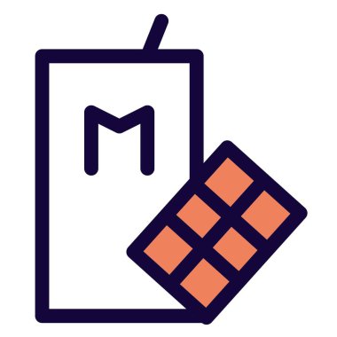 Chilled tetra pack of chocolate milk.