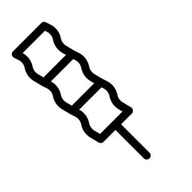 Marinated yummy grilled meat on skewer.