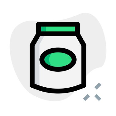 Seal packed container for powdered milk