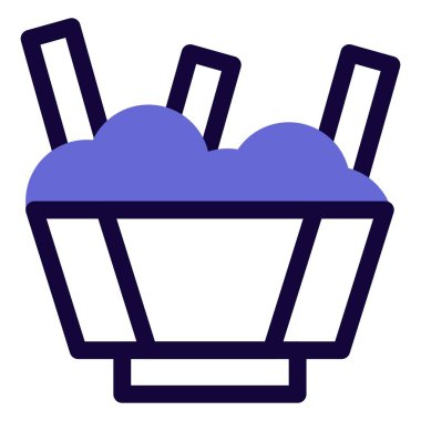 Poutine bowl loaded with cheesy french fries.