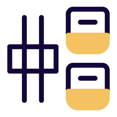 Japanese sushi roll garnished with veggies