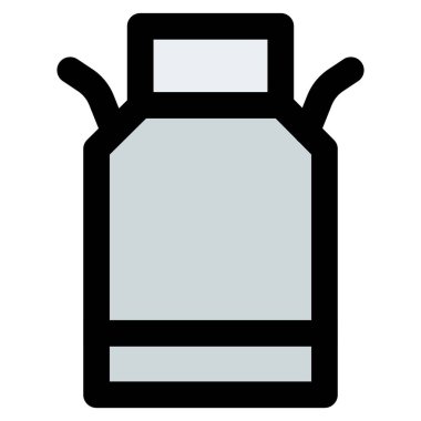 Air tight container filled with milk.