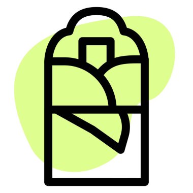 Popular delicious chicken shawarma wrap