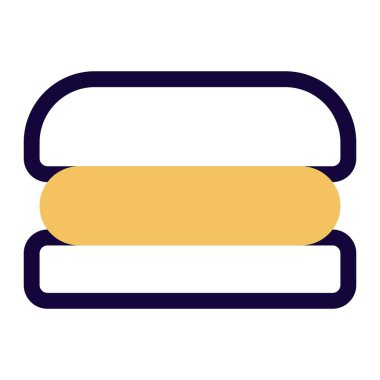 Yummy crispy single layered burger