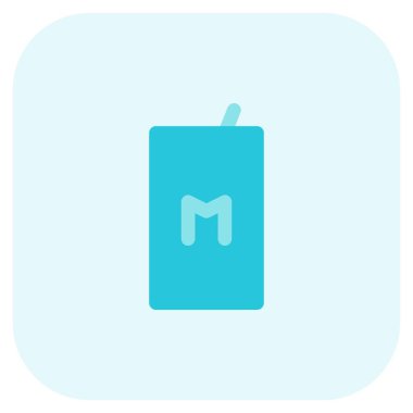 Tetra milk pack with sipping straw