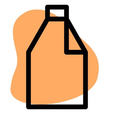 Milk stored in torn off package