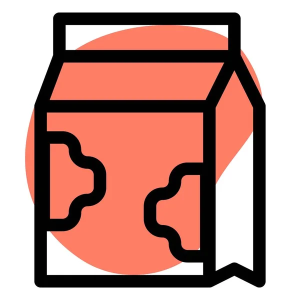 Milk Carton Used Home Delivery Services — Stockový vektor