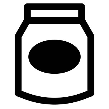 Seal packed container for powdered milk