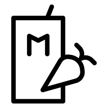 Carton of organic carrot milk