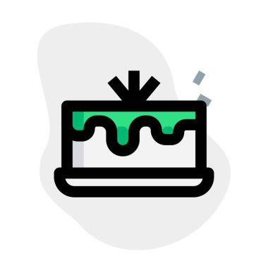 Soft creamy mollete served on a tray.