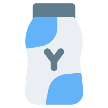 Seal packed bottle filled with yogurt drink