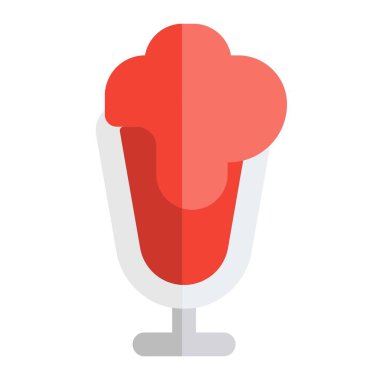 Chilled smoothie shake served in glass