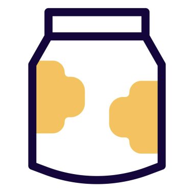 Dried milk packed in throwaway box