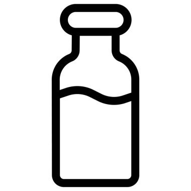 Sealed glass jar containing fresh raw milk