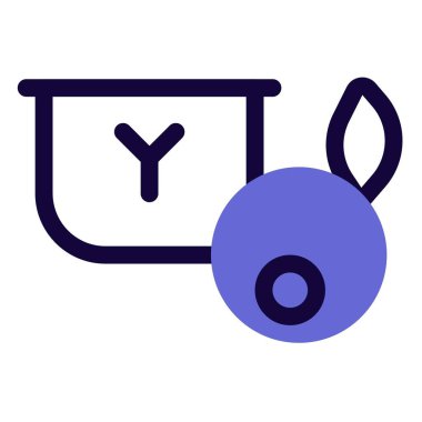 Blueberry yogurt, extremely delicious fermented milk