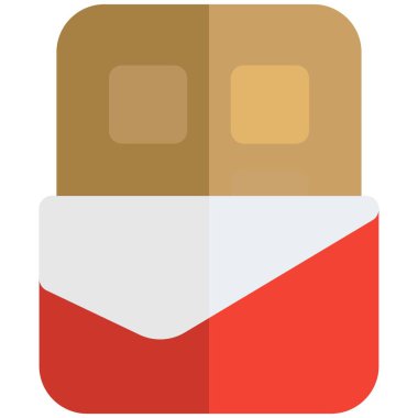 Partially unwrapped bar of milk chocolate