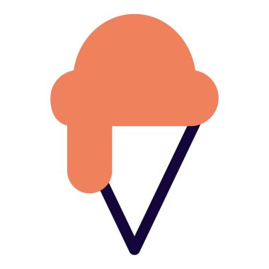 Tasty dripping ice cream softy.