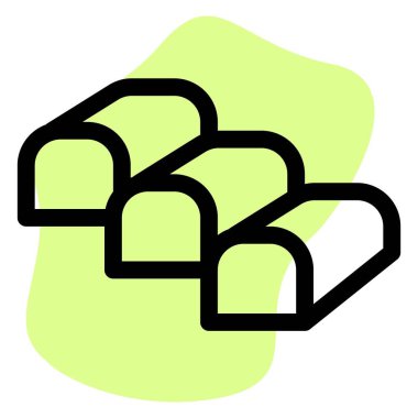 Small yummy cheesy baked milk slices