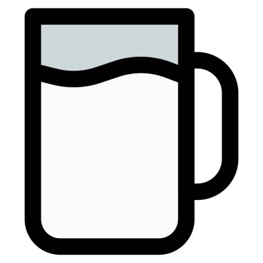 A mug of milk enriched with calcium