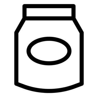 Seal packed container for powdered milk