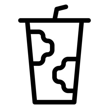 Disposable milk cup served as a beverage.