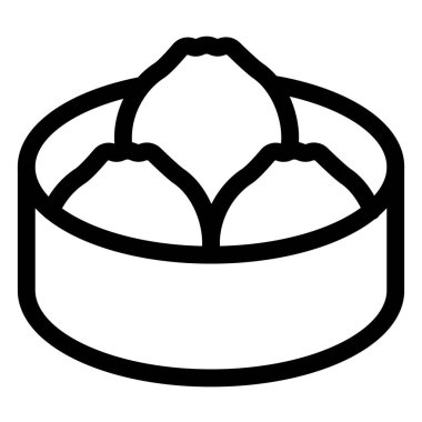 Delicious nikuman served in a bowl.