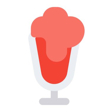 Chilled smoothie shake served in glass