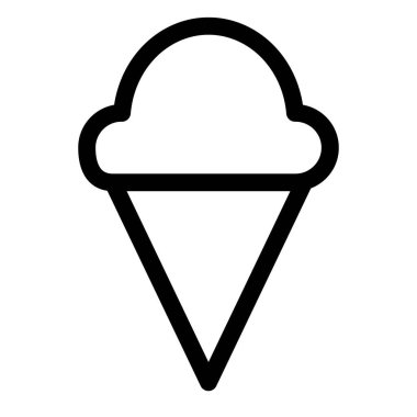 Waffle ice cream scooped on a cone.