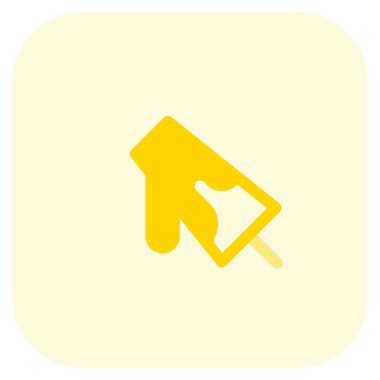 Delicious chocolate bar on stick.