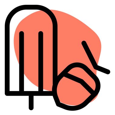 Tropical nut along with flavored ice pop.