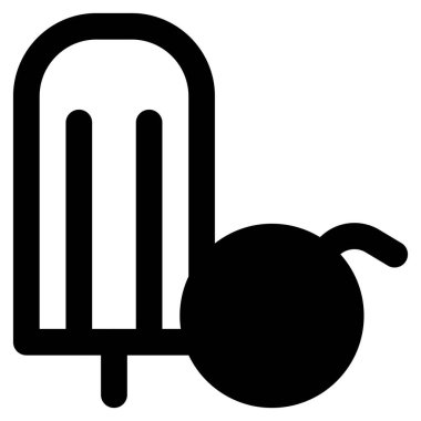 Juicy refreshing ice pop with cherry rush